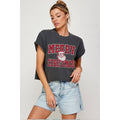 Merry Christmas Vintage  Graphic Crop Top
