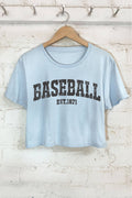 Baseball Est 1871 Graphic Short Crop Top
