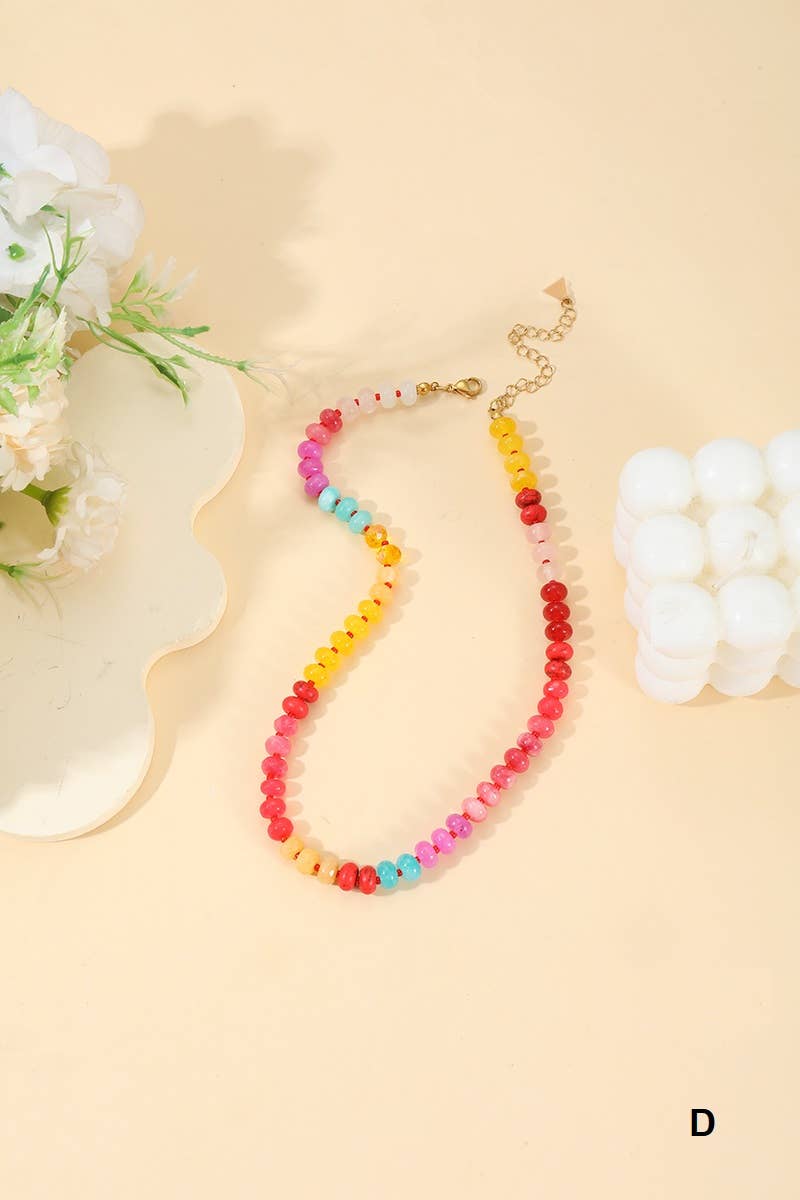 ..._ SI-26837 Trendy Natural Agate Gemstone Necklace