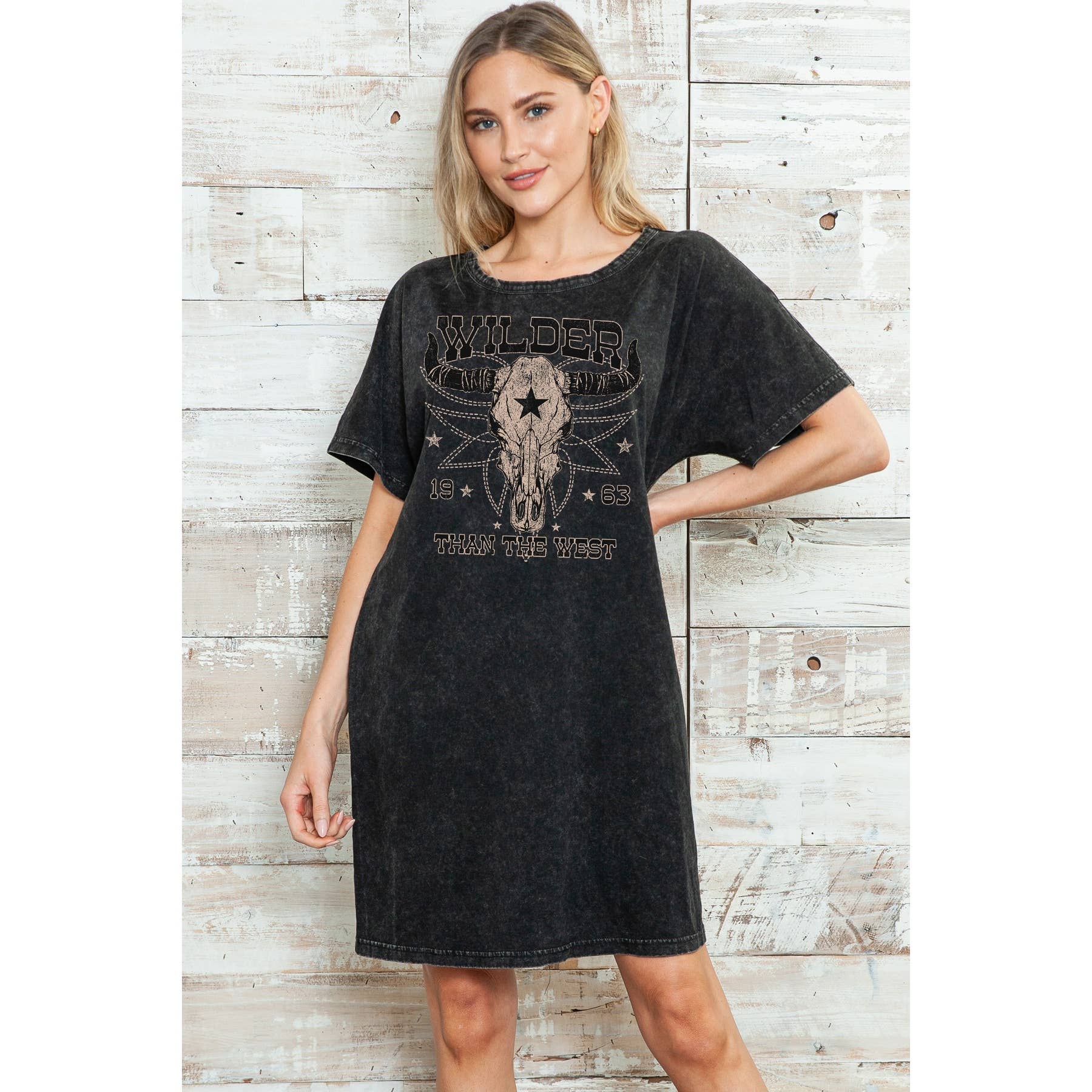 Wilder Than the West - Mineral Wash Dress