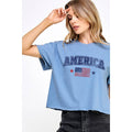 America Graphic Crop Top