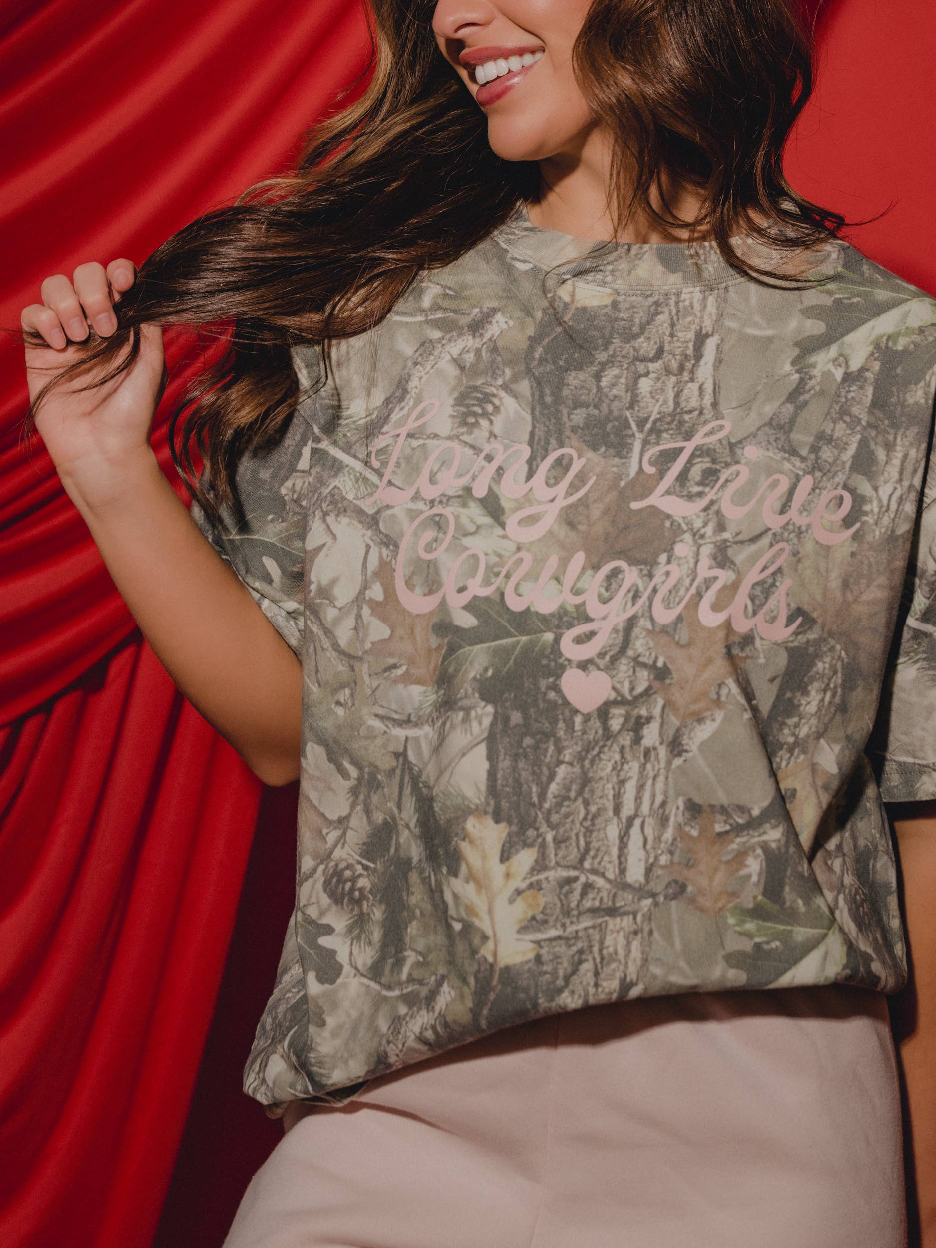 Long Live Cowgirls Camo Tee