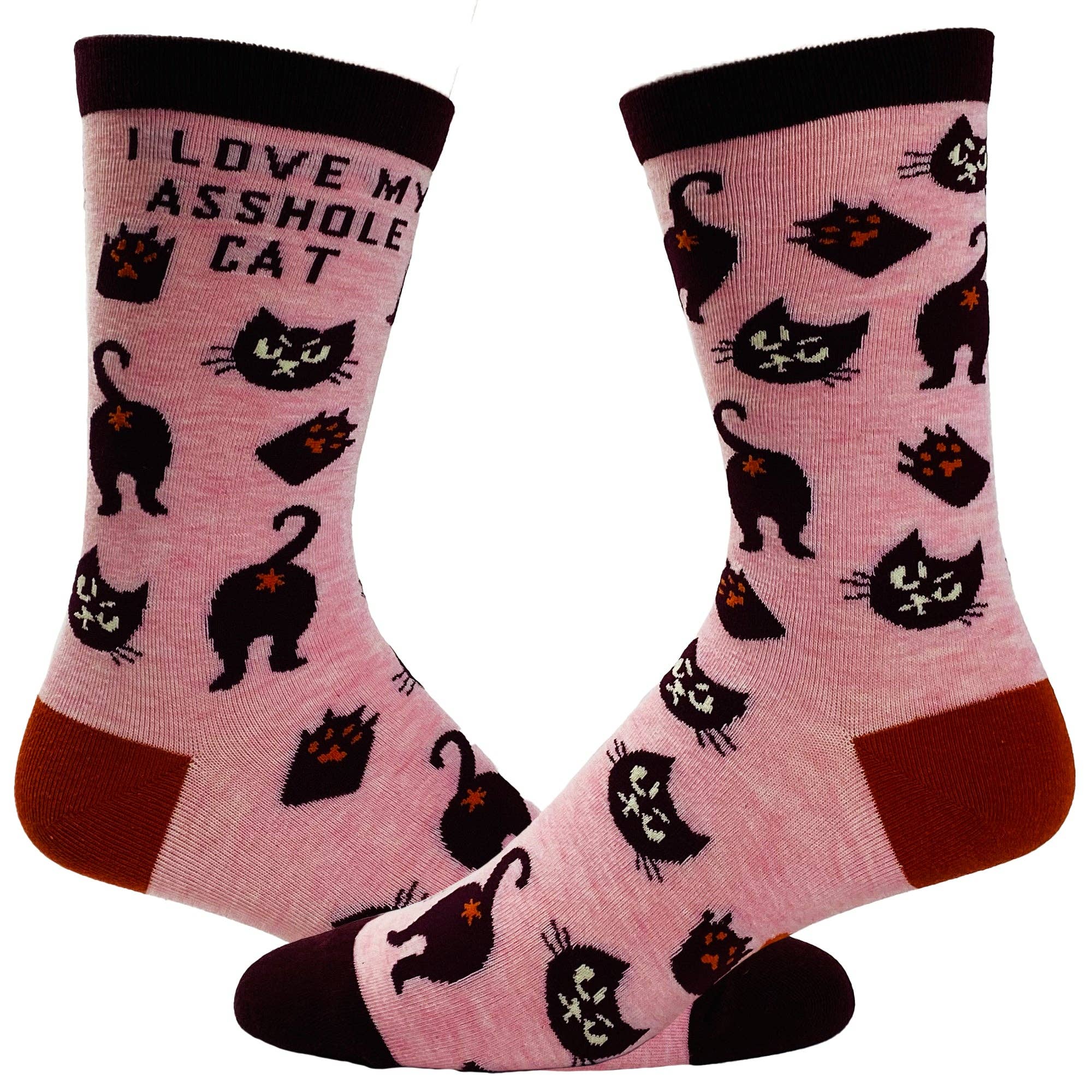 Women's I Love My Asshole Cat Socks