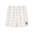 Cult's Mesh Shorts in Cult Repeat Pattern White