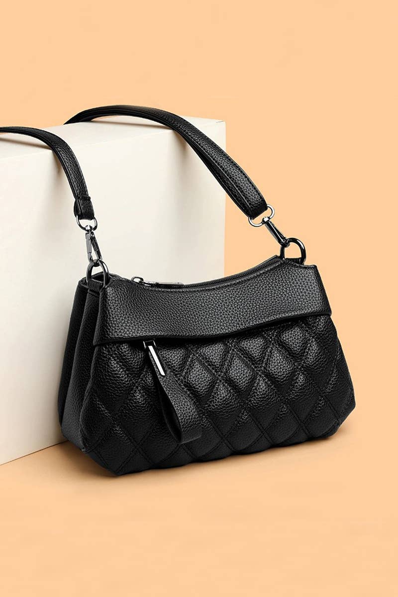 .0219 Diamond Quilted Crossbody Shoulder Bag SI-29509
