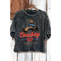 Cowboy- Mineral Wash Cropped Top