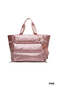 .....SI-26445 Puffy Quilted Waterproof Duffle Tote Bag