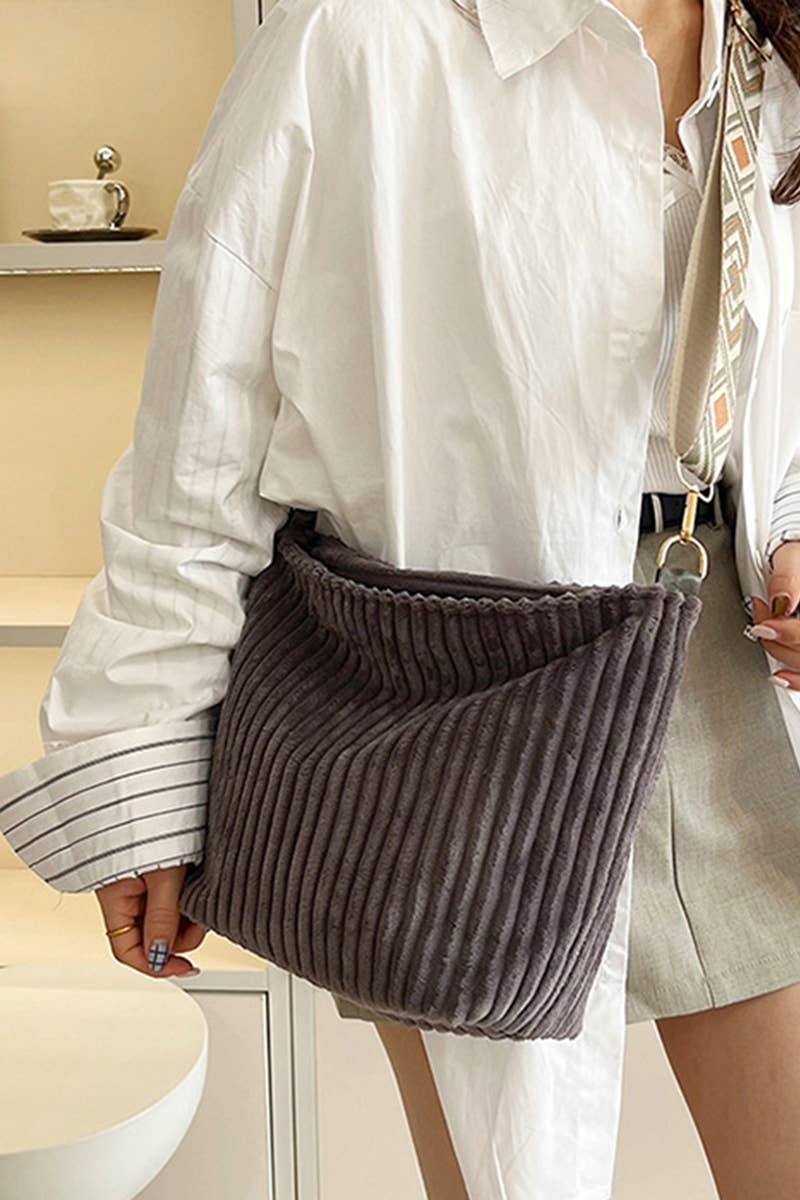 , 1010 Corduroy Tote Bag with Guitar Shoulder Strap SI-28151