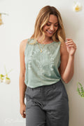 Plant Lovers Club Mineral Graphic Tank Top