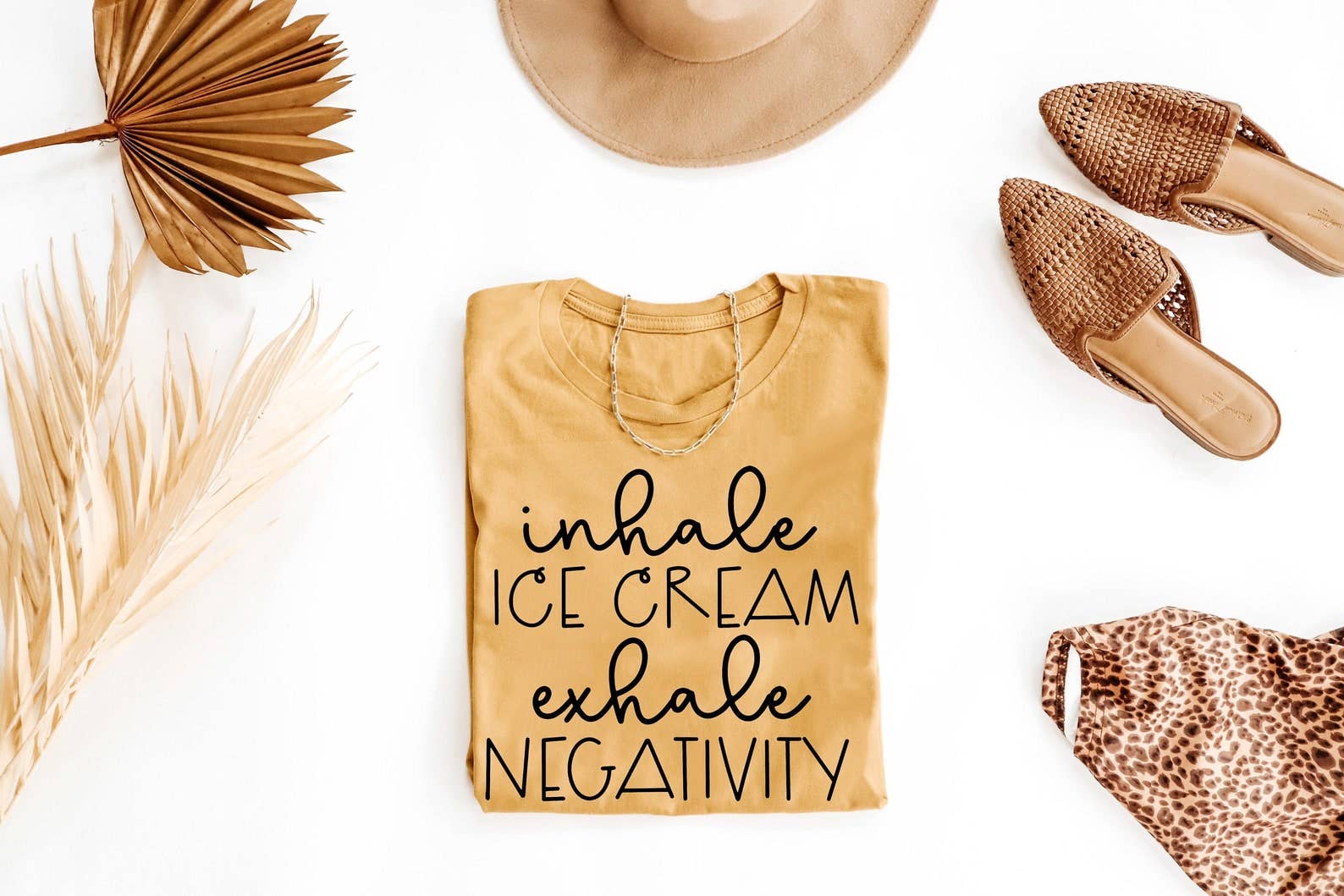 Inhale Ice Cream Exhale Negativity T-Shirt