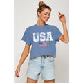 USA Vintage Graphic Crop Top