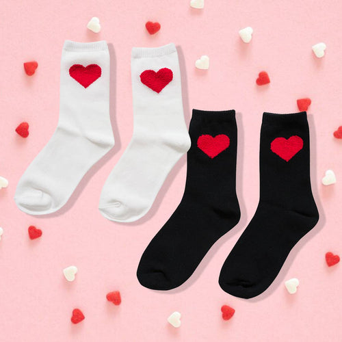 ",..Valentine Heart Socks