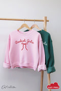 Bookish Girlie Mid Cropped Graphic Sweatshirt