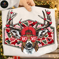 Deer Hunter Valentine Camo Retro Design Shirt