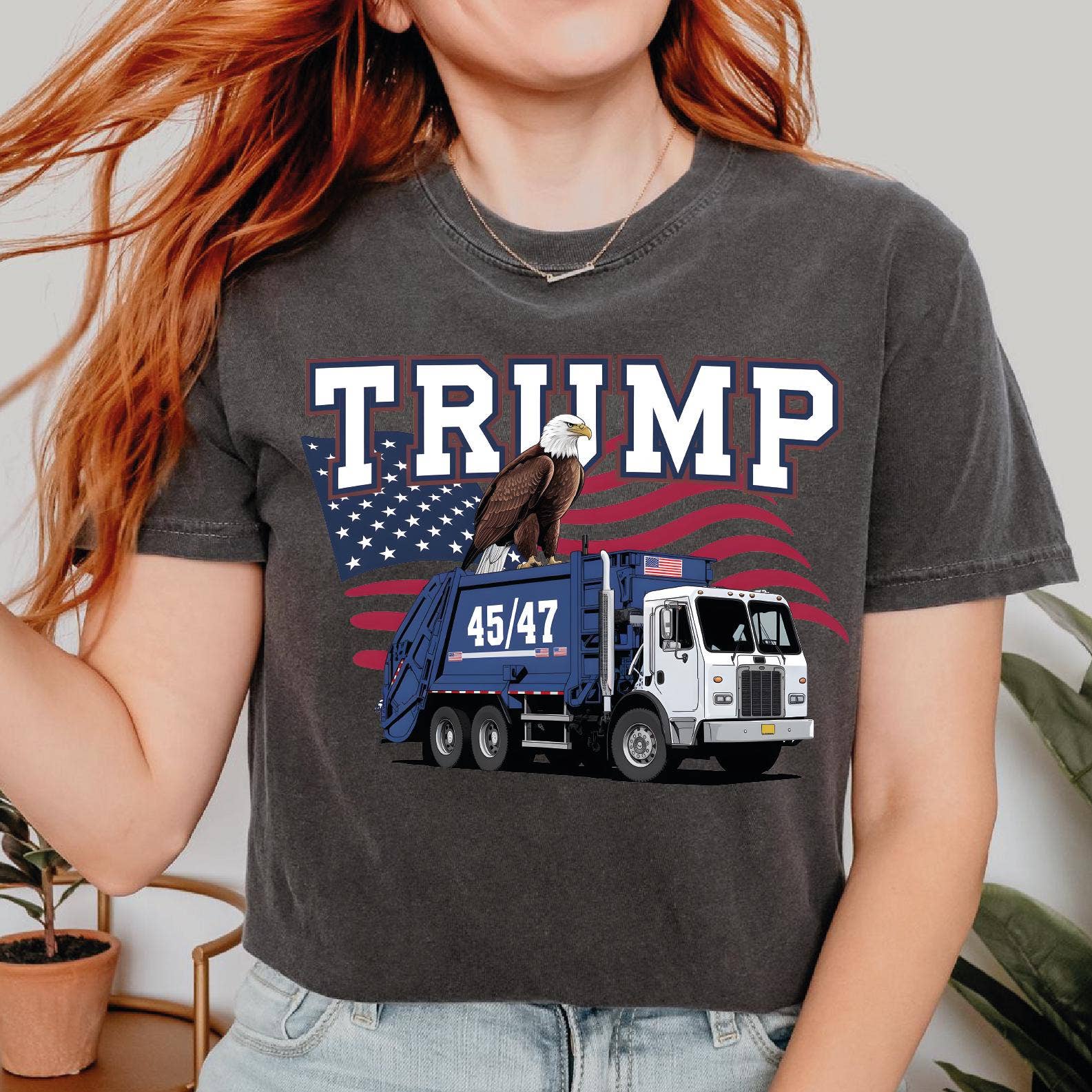 Trump Garbage Truck Tee - Funny Maga Supporter Shirt