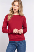 ..SI-27103 Slim Fit Long Slv French Terry Sweatshirt