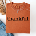 Thankful, Minimalist, Thanksgiving, Autumn, Fall T-Shirt