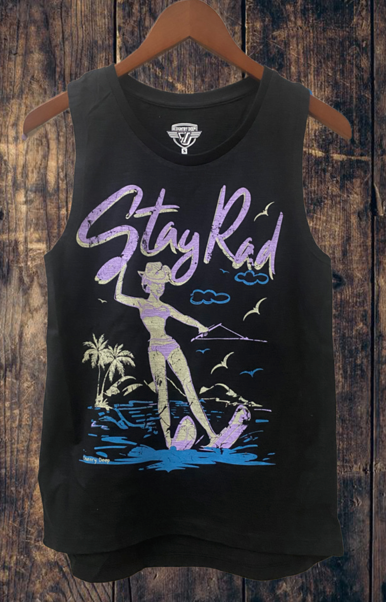 Stay Rad 80's Muscle Tank Top