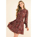 Smocked Waist Longsleeve Dress