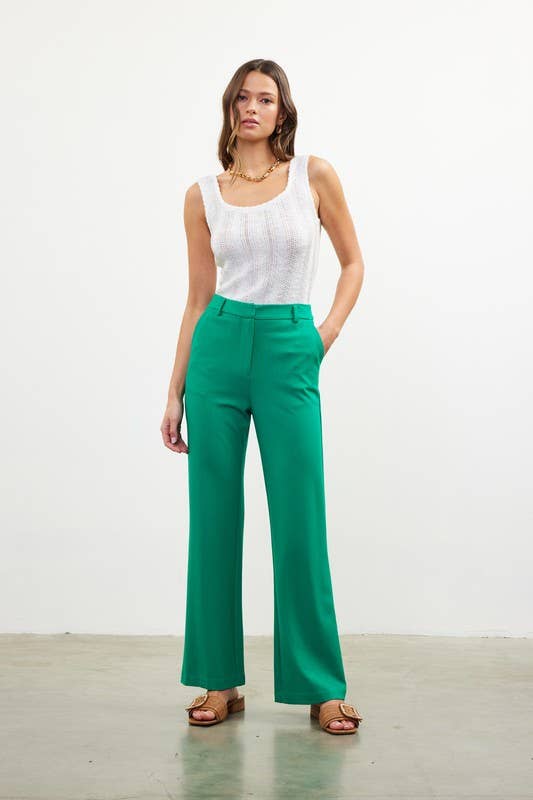 Knit Straight Fit Pants
