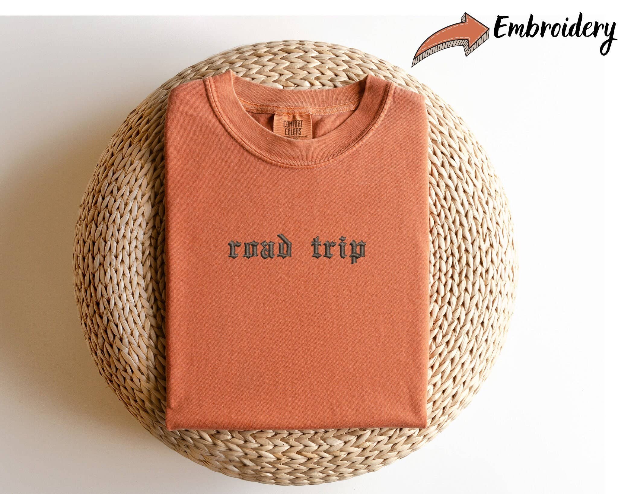 Custom Comfort Colors T-Shirt - Personalized Embroidered Tee