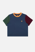 Women's Color Block T-Shirt Trendsplant Blue