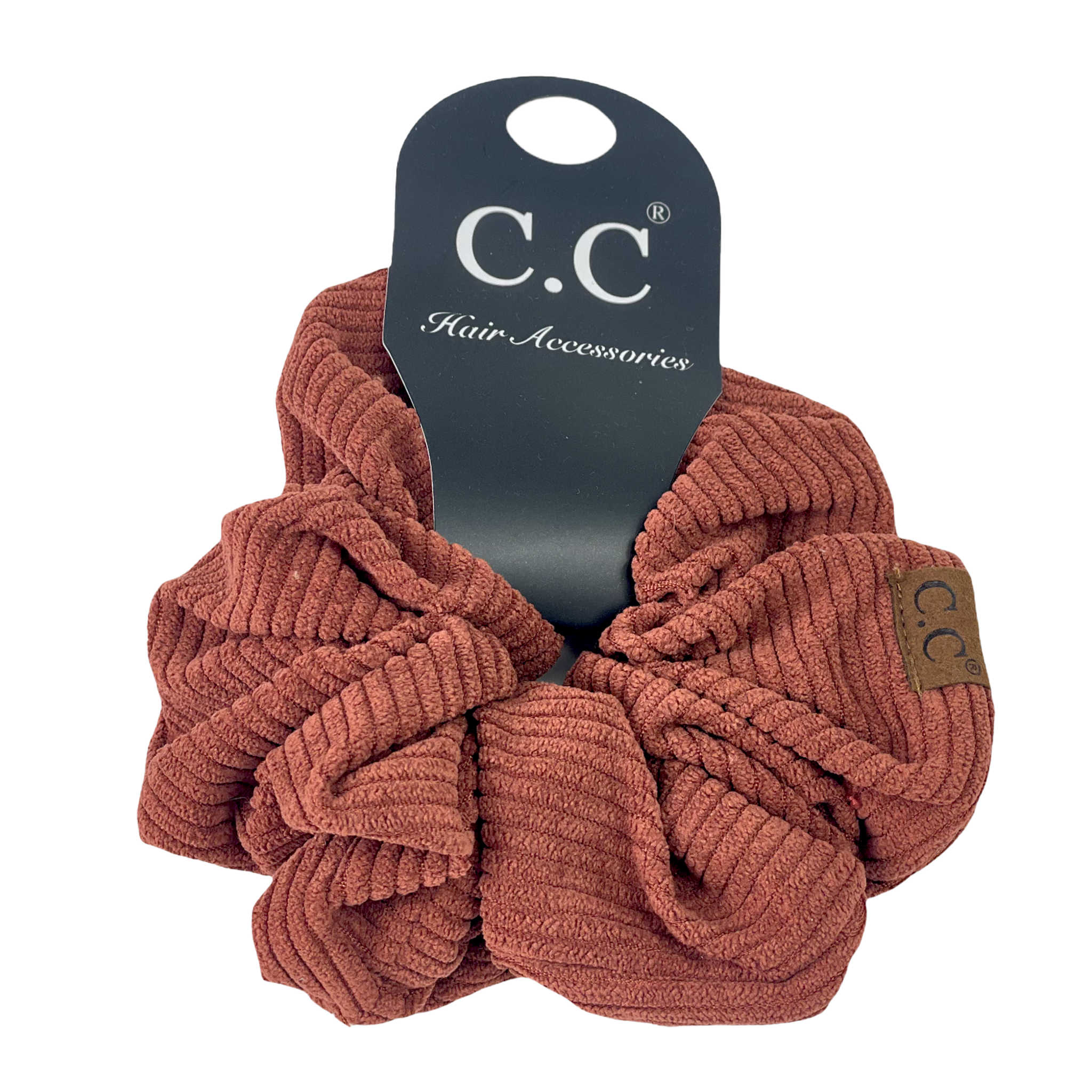 SCR-03 C.C Corduroy Scrunchie Clay