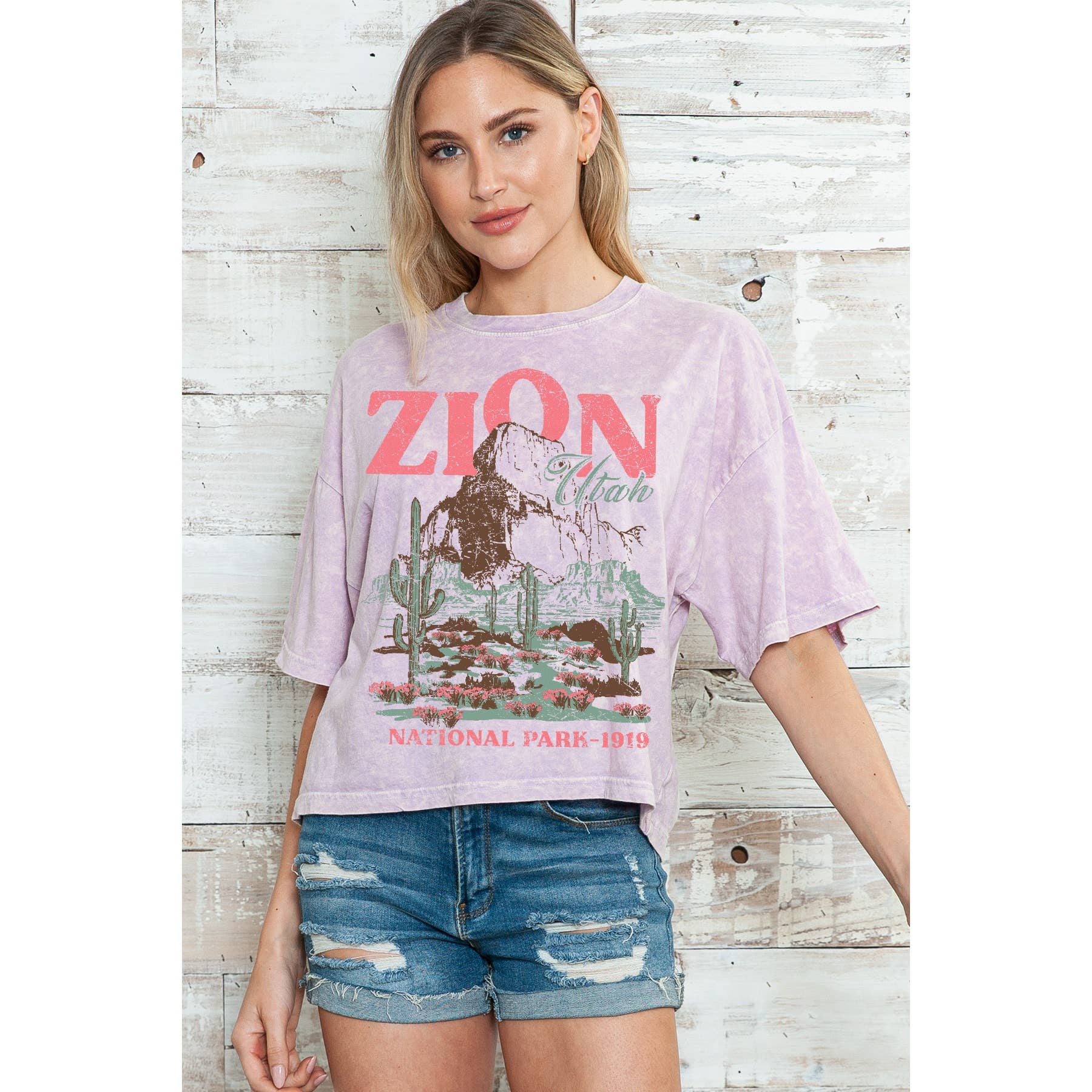 Zion National Park  Mineral Wash Crop Top