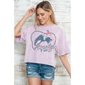Howdy Yall - Mineral Wash Crop Top