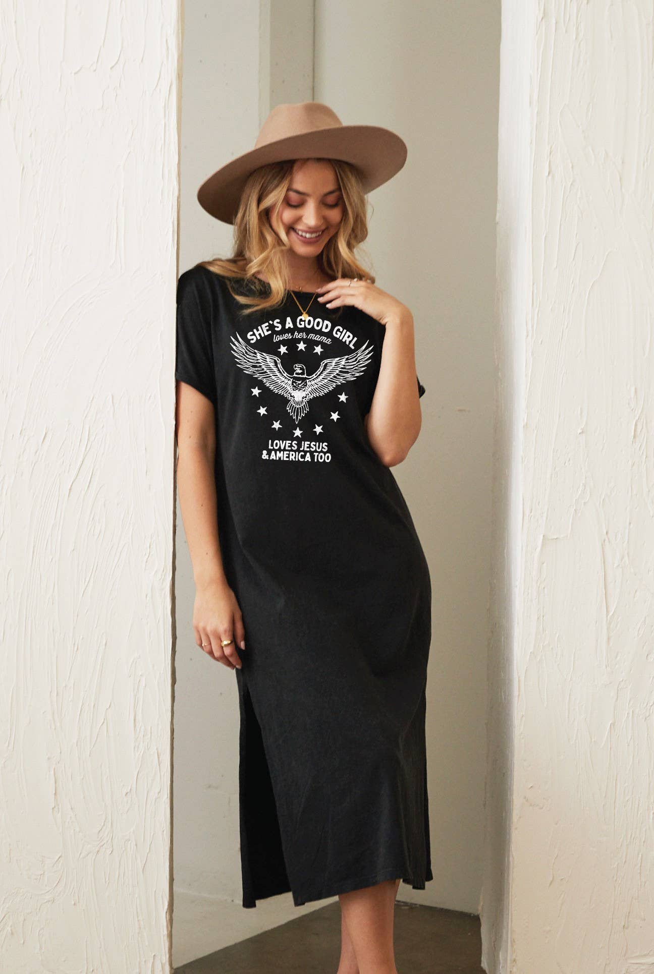 She's A Good Girl Mineral Graphic Dress