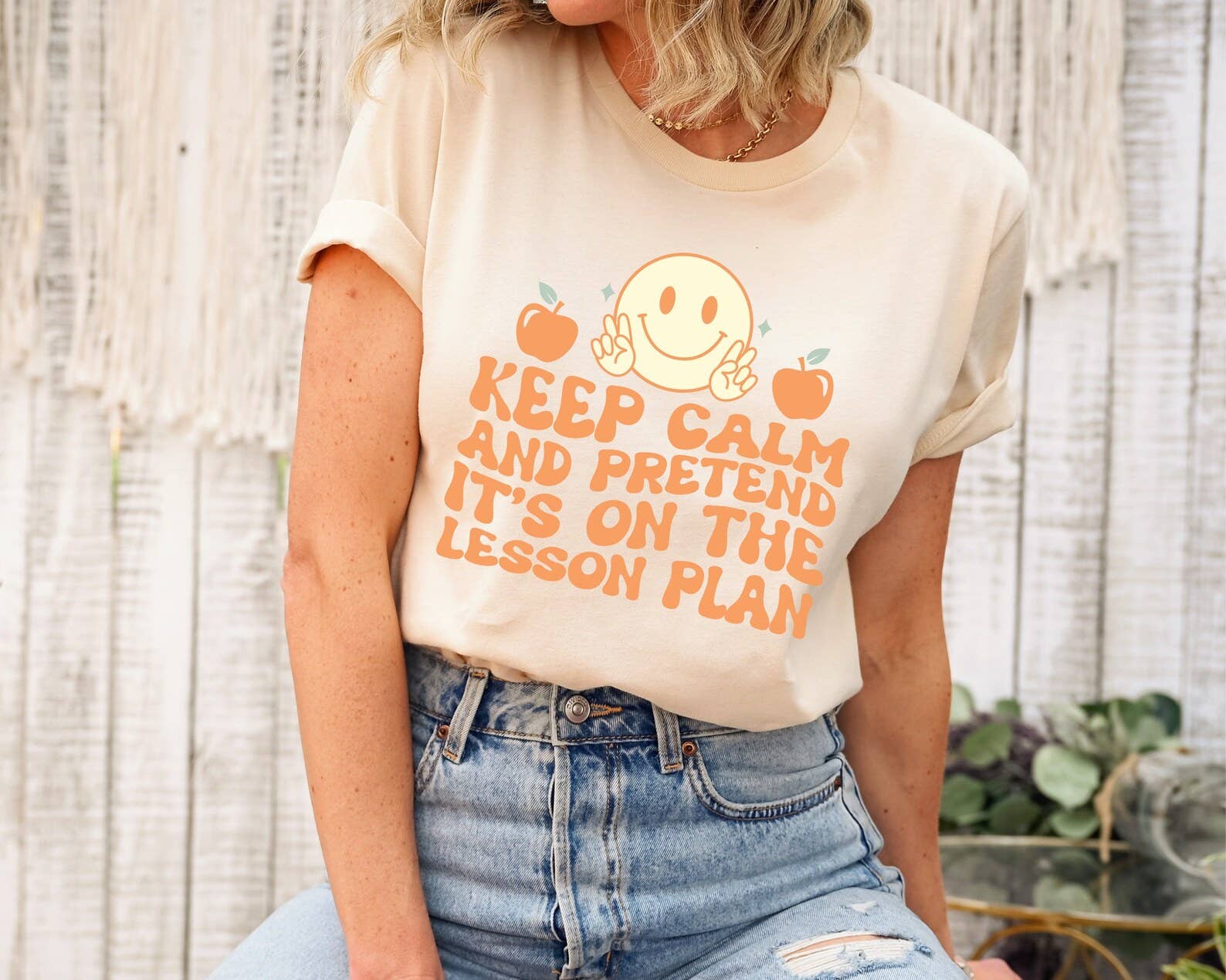 Keep Calm and Pretend It's On the Lesson Plan T-Shirt
