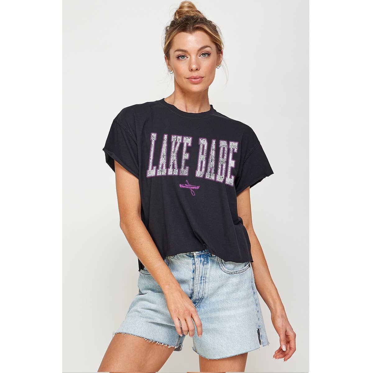 Lake Babe  Vintage Graphic Crop Top