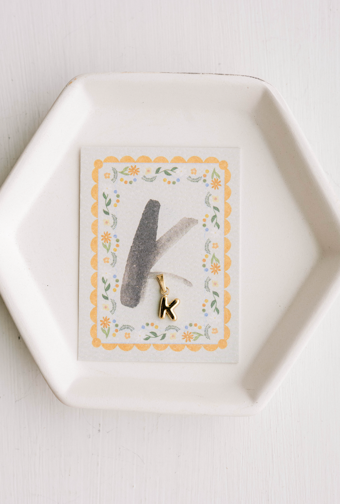 K - Letter Charm