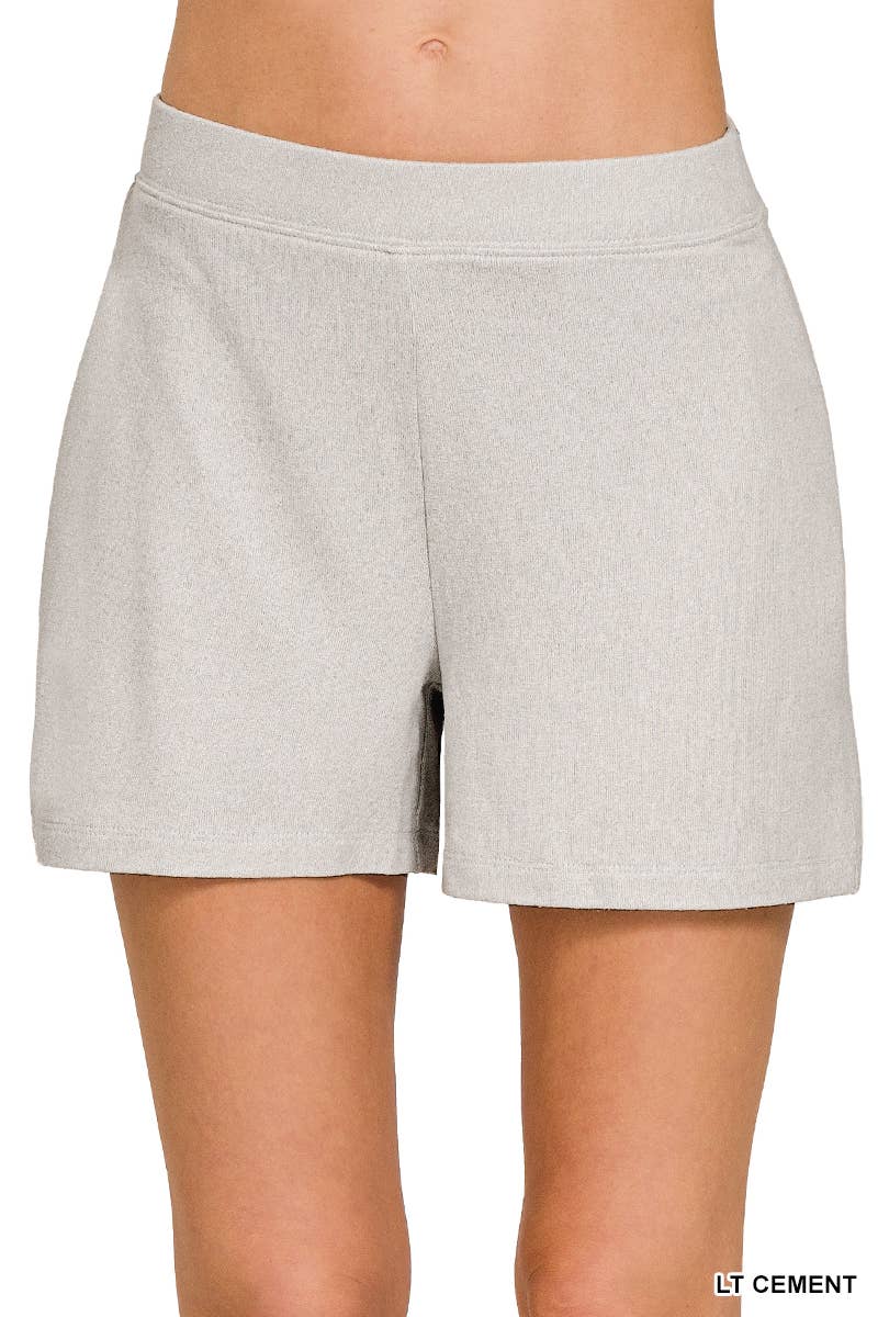 ....SI-26386 Soft Elastic Waisted Shorts