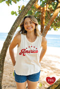 America Foil Mineral Graphic Tank Top