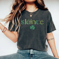 Slainte Lucky St Patricks Day Shamrock Funny Irish Shirt