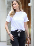 `.100% Cotton Crew Neck Short Sleeve Tee