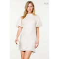 /Size Xl/ Puff Sleeve Suede Dress
