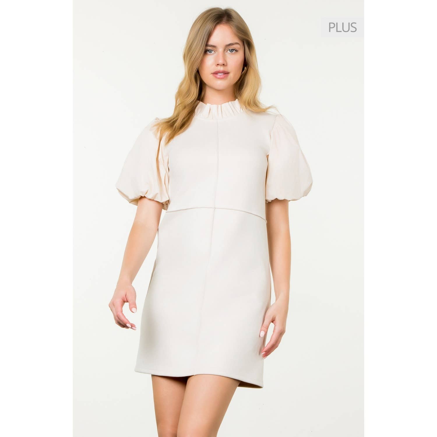 /Size Xl/ Puff Sleeve Suede Dress