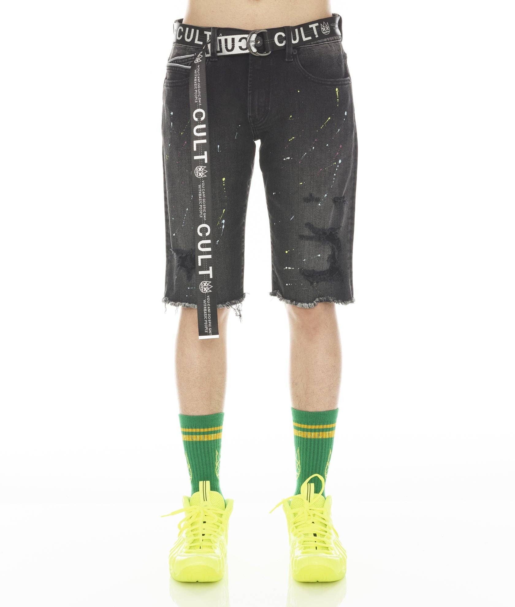 Rocker Short Stretch Belted in Artist
