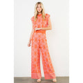 Floral Pattern Knitted Pants