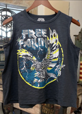 Free Fallin Festival 1990's Vintage Muscle Crop Top