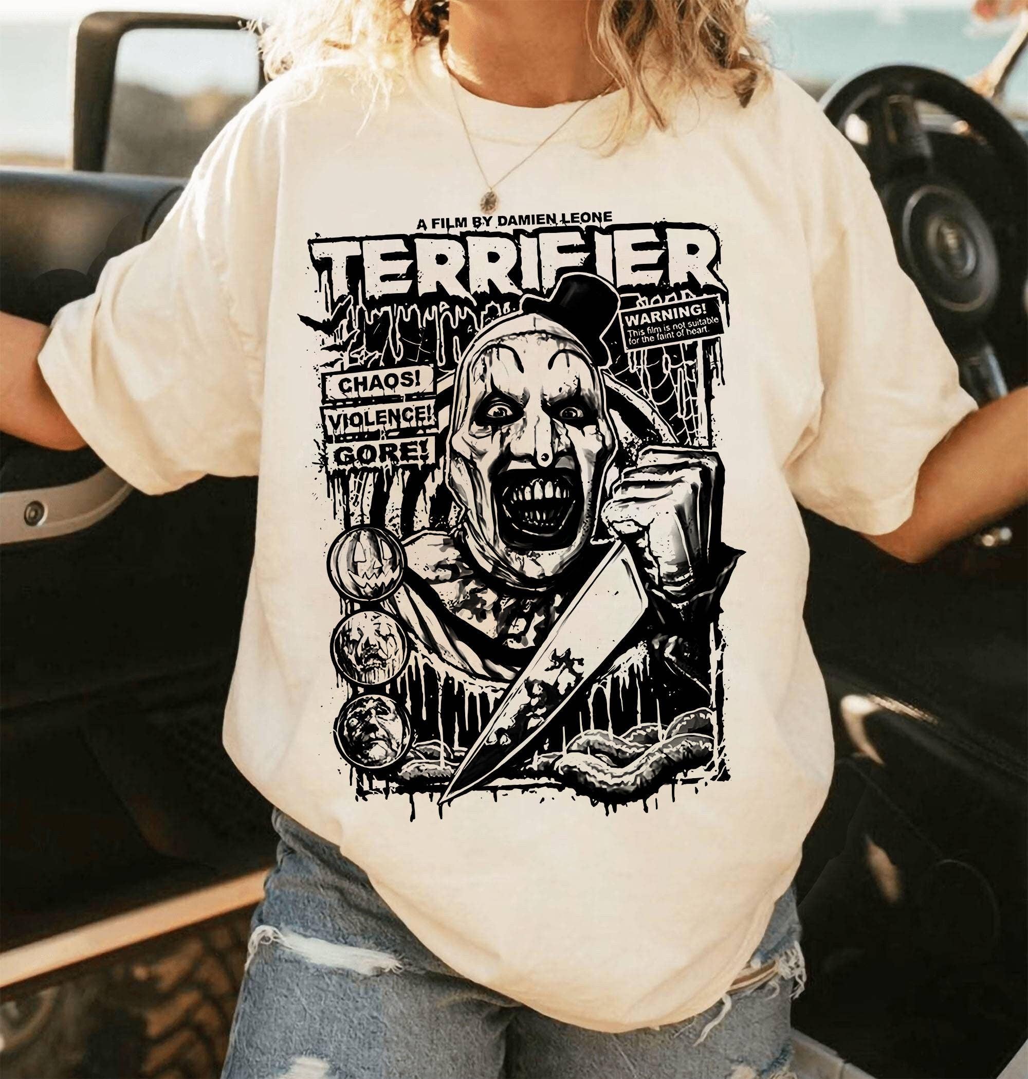 Terrifier Art the Clown Horror Movie T-Shirt
