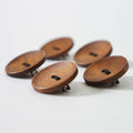 ....Handmade Wooden Button Brooch 1.5"
