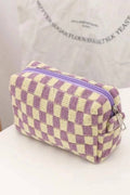 , 0703 Checkered Makeup Cosmetic Pouch Bag      SI-25644
