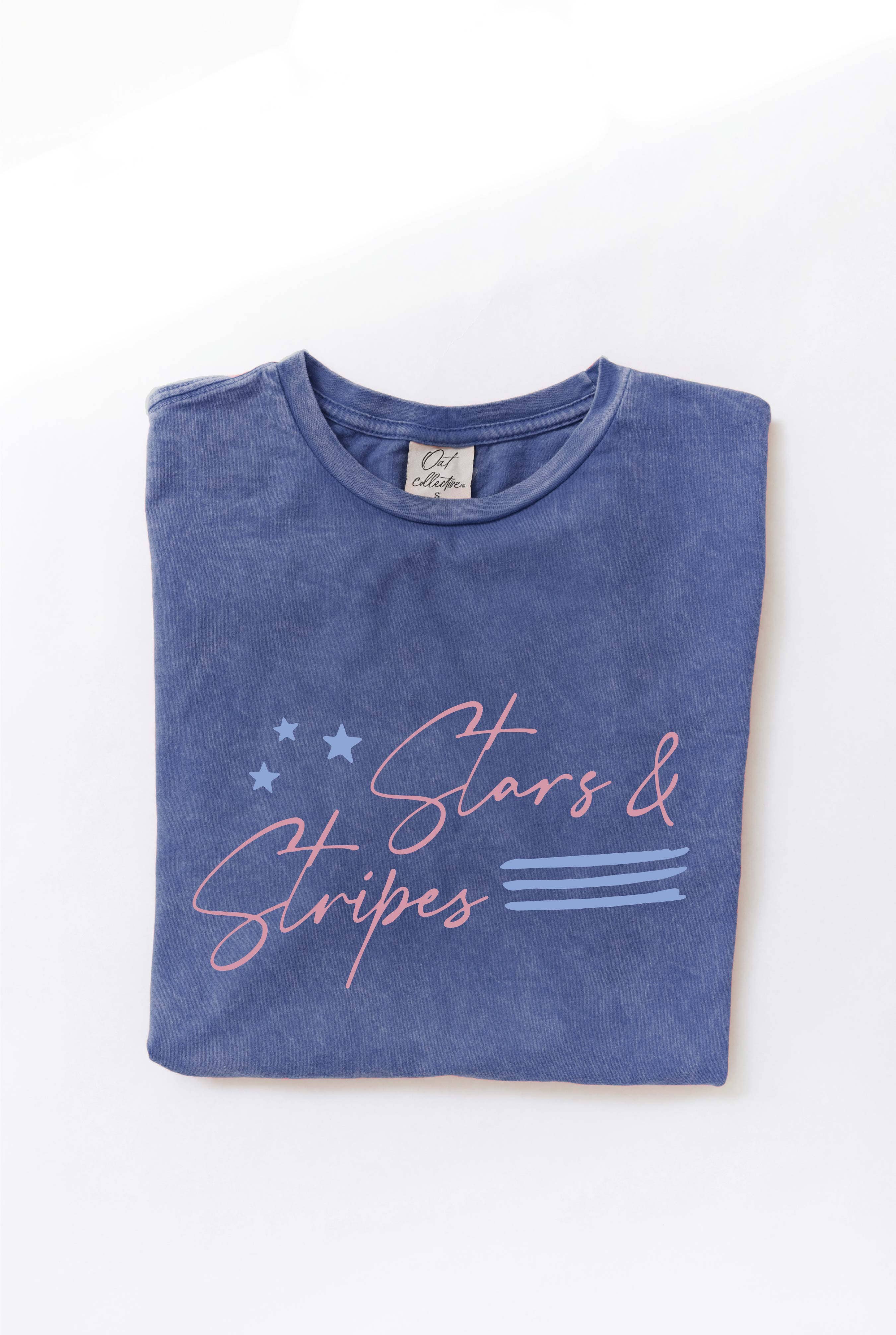 Stars and Stripes Mineral Washed Graphic Top