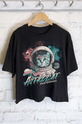 Astrocat Space Explorer Graphic Long Crop Top