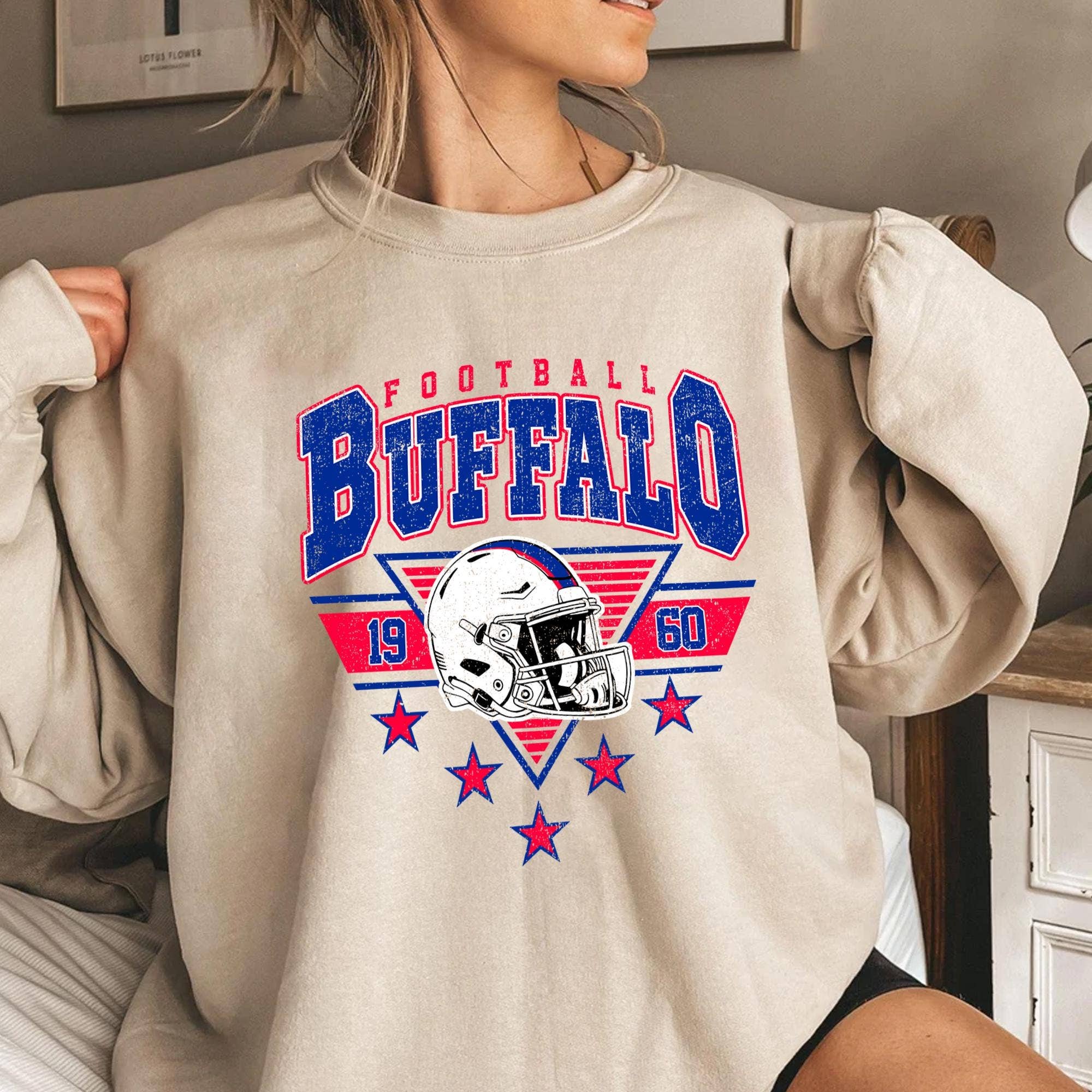 Buffalo City Football Vintage Game Day Retro Sports Fan