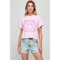 Xoxo Face Vintage Graphic Crop Top