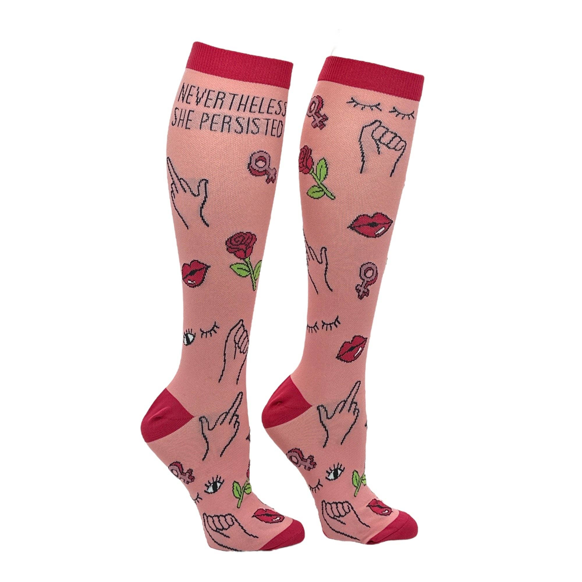Nevertheless She Persisted Compression Socks